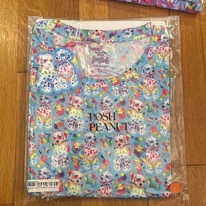 Women's limited edition Lisa Frank Posh Peanut spotty dotty Print long sleeve